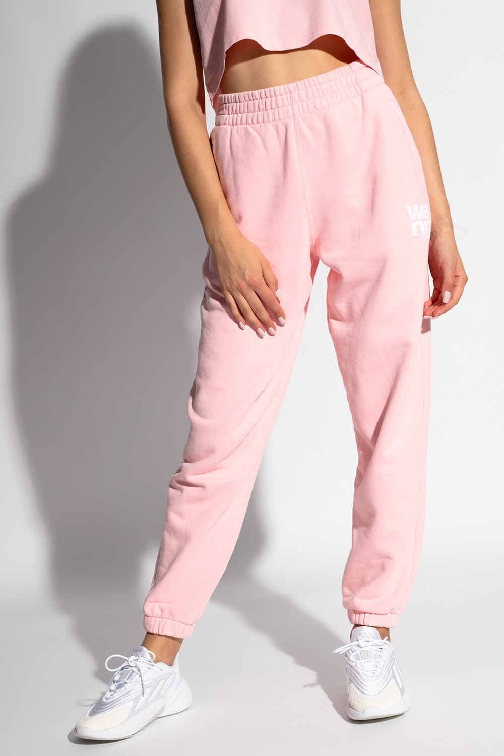 Pink Sweatpants with logo T by Alexander Wang Vitkac Spain